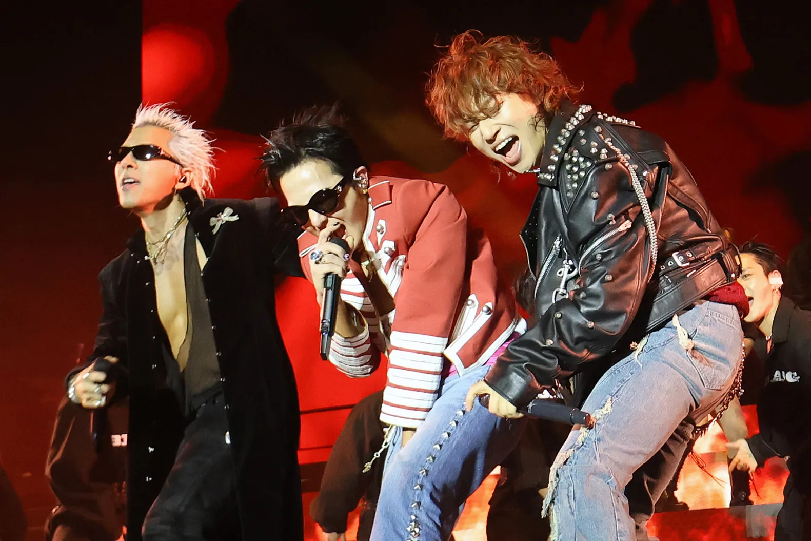 The trio of Taeyang, G-Dragon and Daesung (from left) will tour for the first time since 2017.